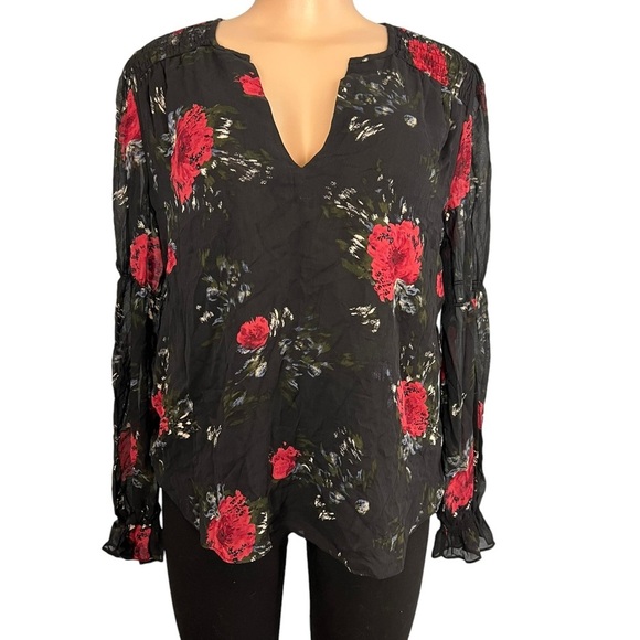 3/$30 🍂 Joie Anjanette Floral Long Sleeve Silk Top - Picture 1 of 8